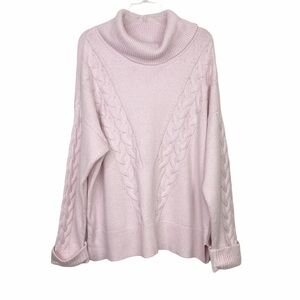 Vince Camuto Cable Detail Turtleneck Sweater